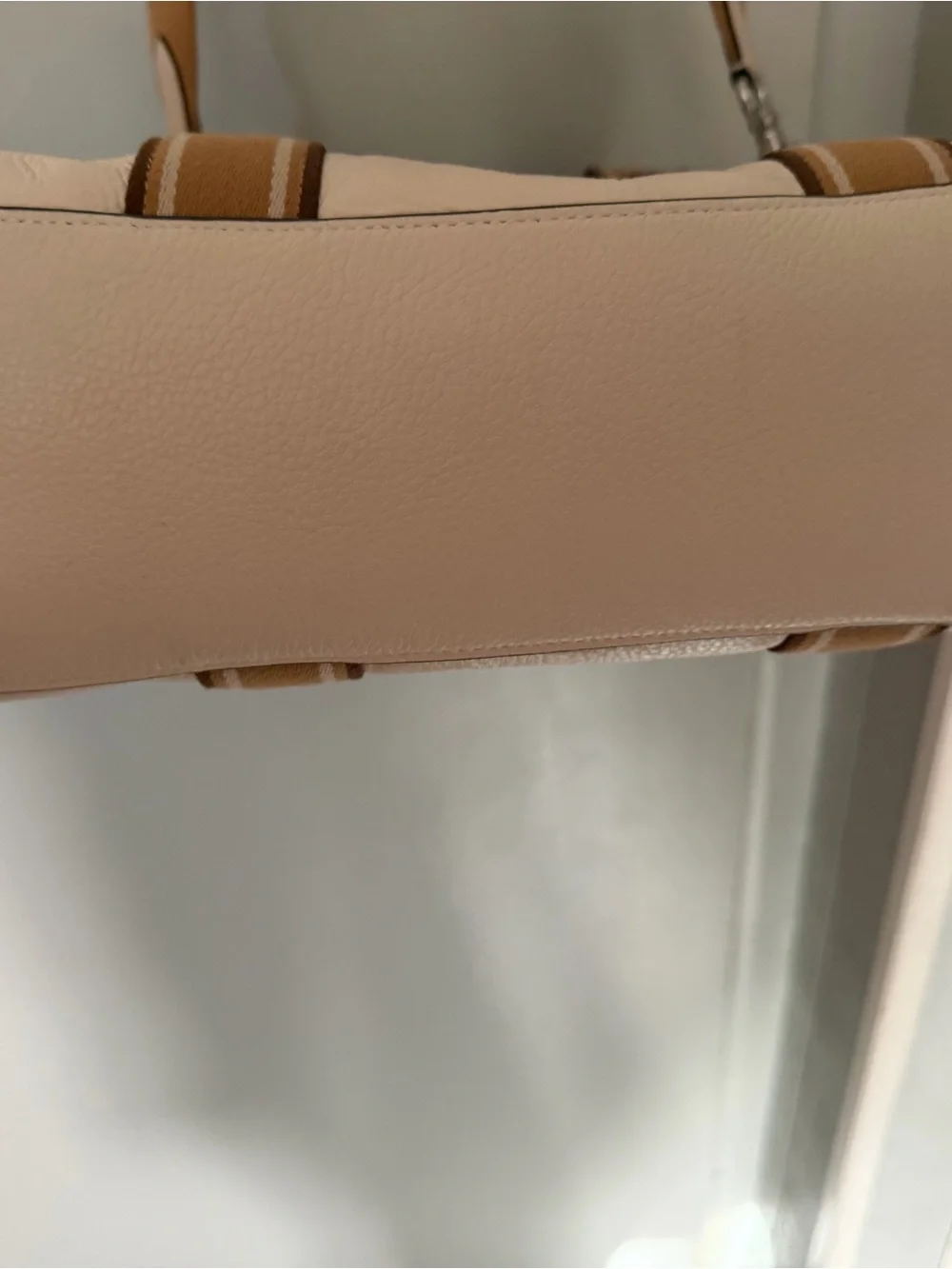 Coach Cream and Tan Interior Tote
